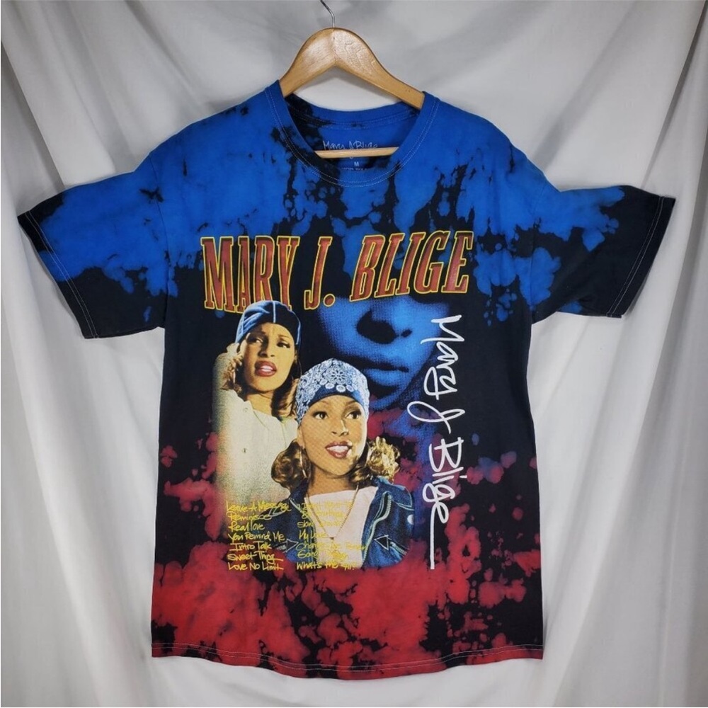 Mary J Blige Unisex Pullover T-Shirt Tie Dye Size L